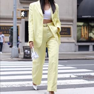 & other stories yellow pantsuit